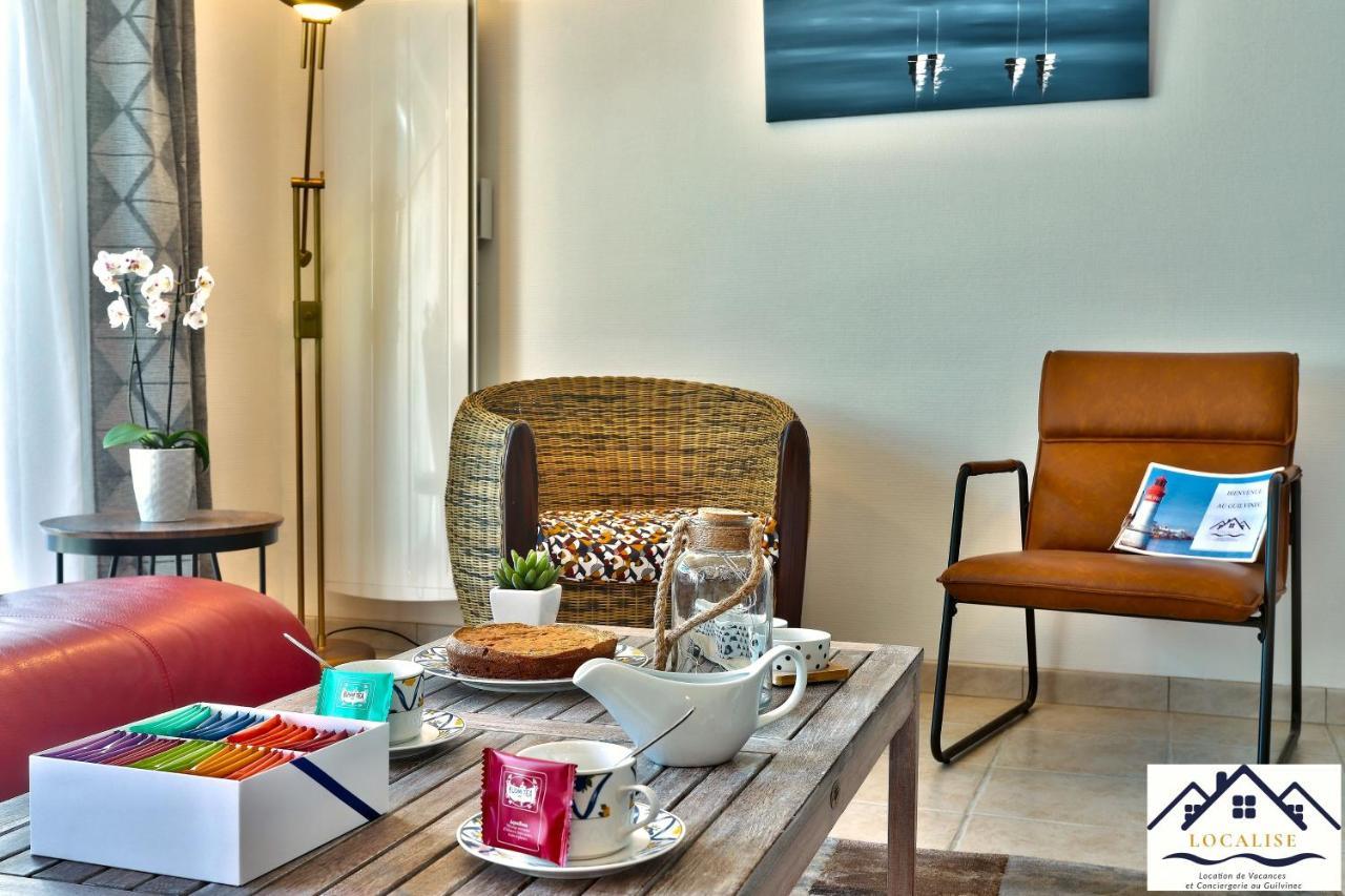 Localise - M3A La Maison Du Pecheur Au Guilvinec - Chambres Vue Mer - A 20M De La Mer Situee A La Pointe De Men Meur - Tout A Pied, Plage, Port, Centre, Commerces, Marche - Wifi Inclus - Linge De Lit Inclus - Jardin Clos - En Option , Menage Et Servi Экстерьер фото