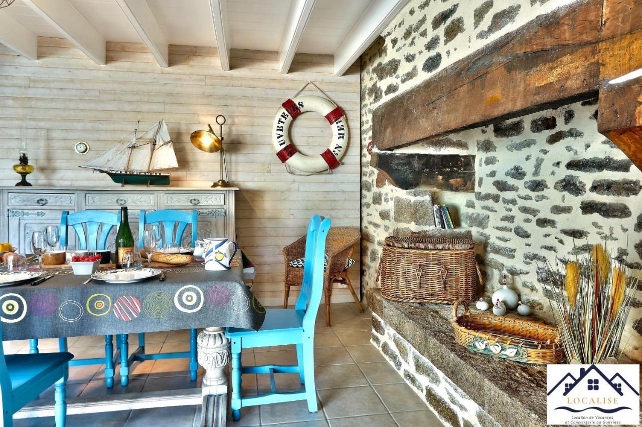 Localise - M3A La Maison Du Pecheur Au Guilvinec - Chambres Vue Mer - A 20M De La Mer Situee A La Pointe De Men Meur - Tout A Pied, Plage, Port, Centre, Commerces, Marche - Wifi Inclus - Linge De Lit Inclus - Jardin Clos - En Option , Menage Et Servi Экстерьер фото